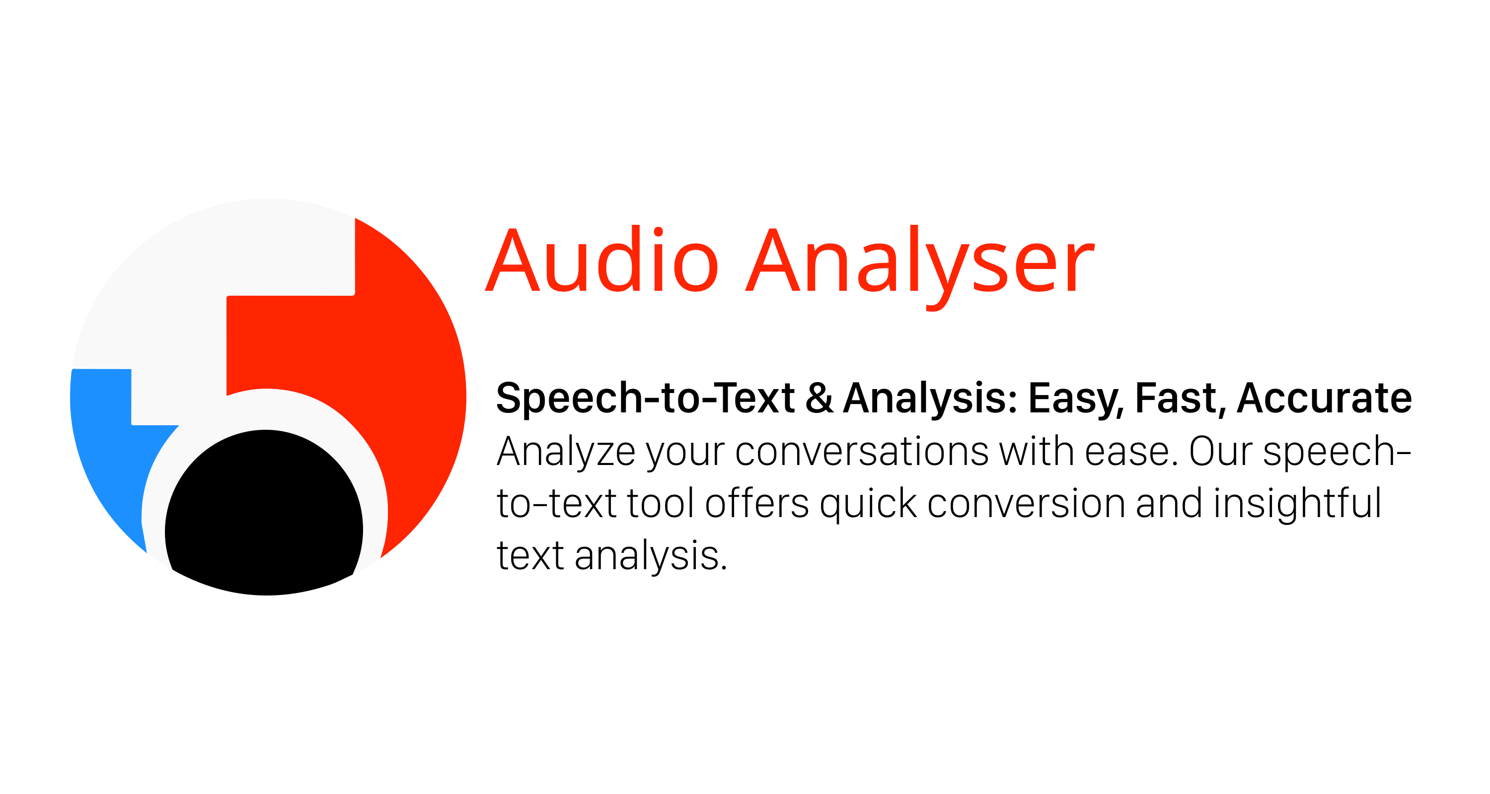 a banner for Audio Analyser