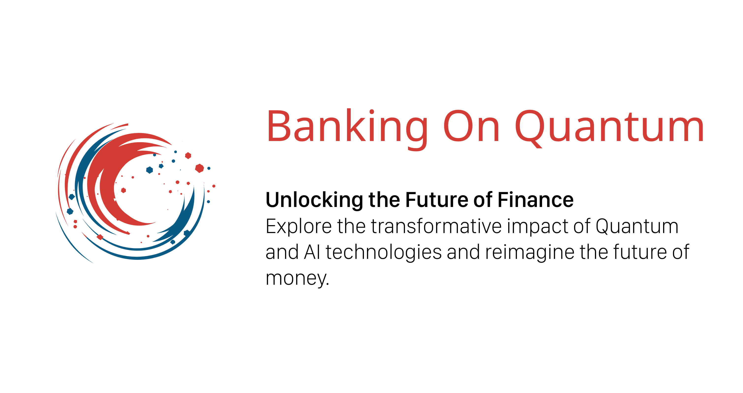 A banner for the Banking On Quantum website