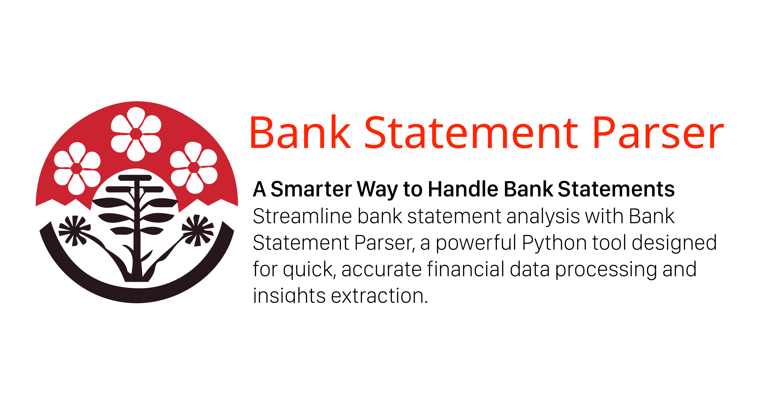 a banner for Bank Statement Parser