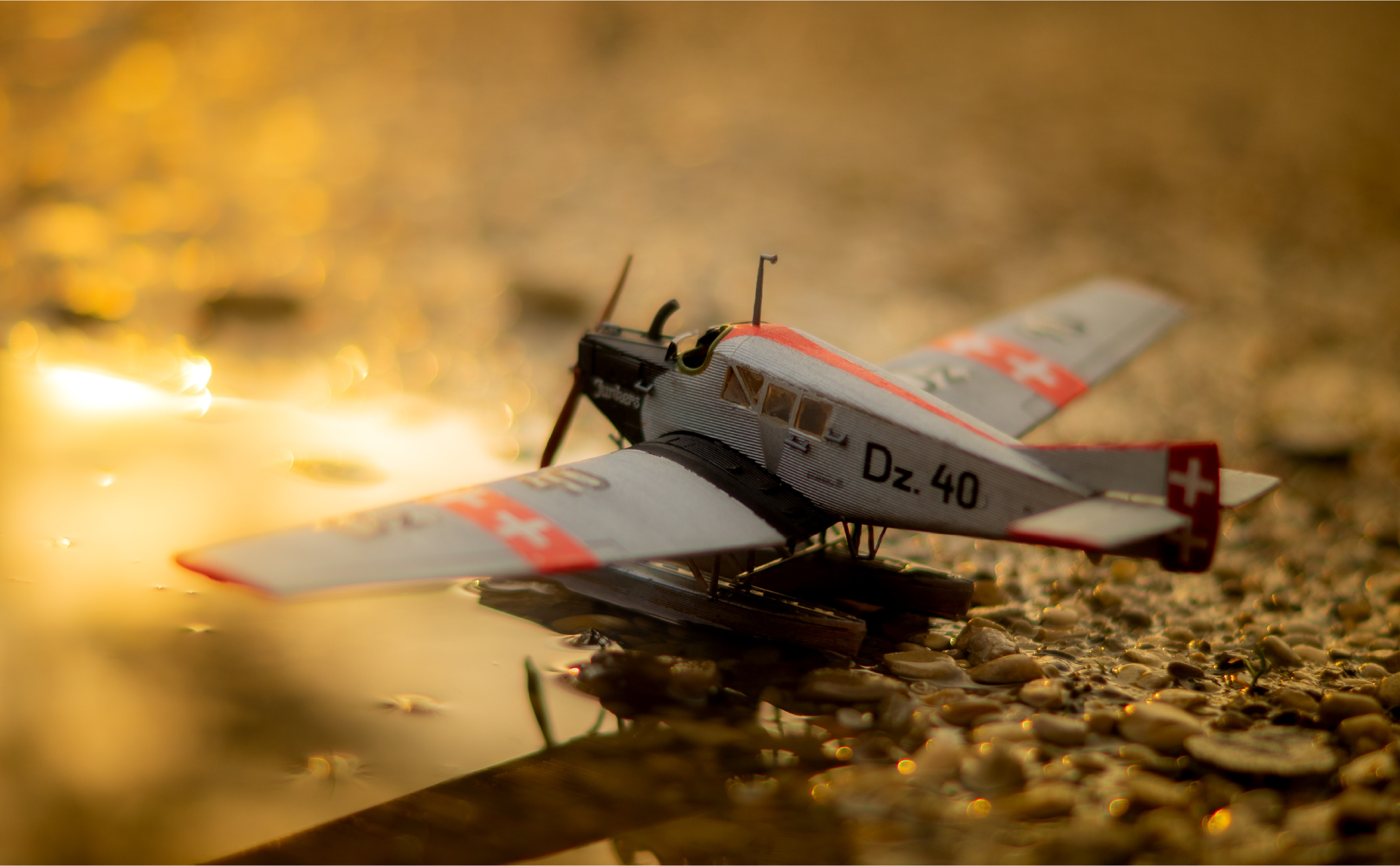 a vintage toy plane